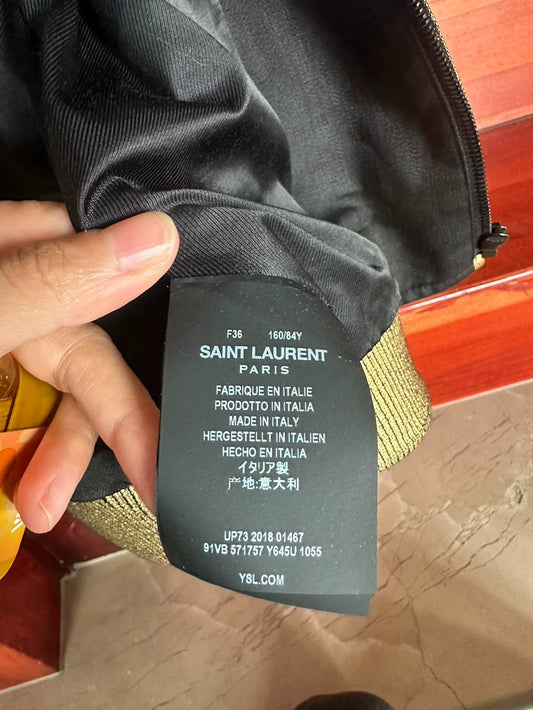 Gold Saint Laurent Jacket for Sale