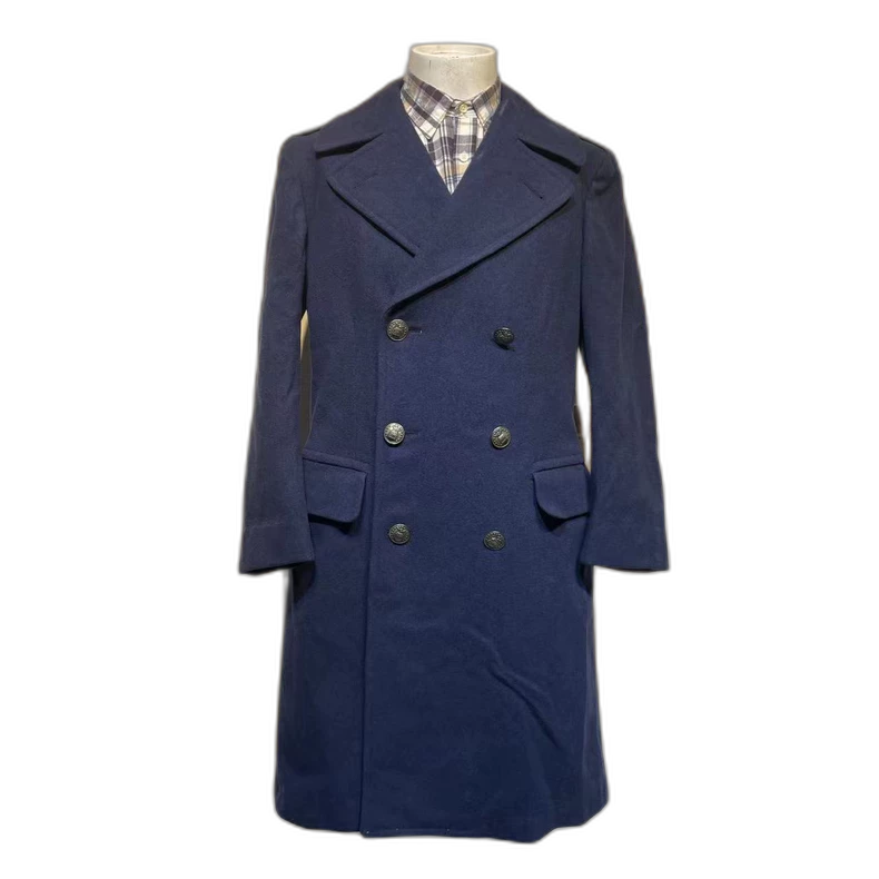 Vintage Double-Breasted Wool Coat