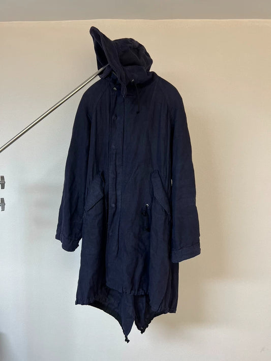 Stylish Hooded Draped Cape Coat