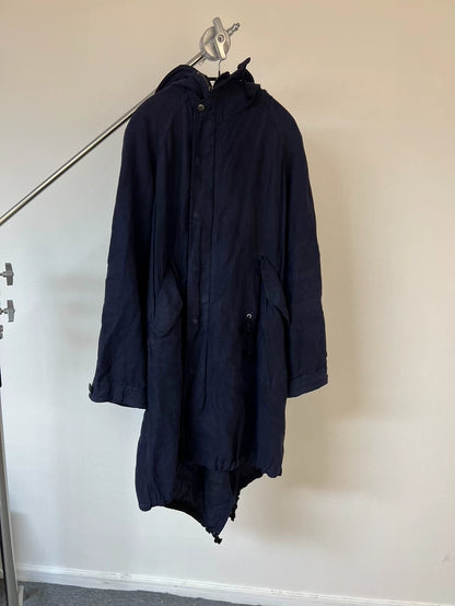 Stylish Hooded Draped Cape Coat