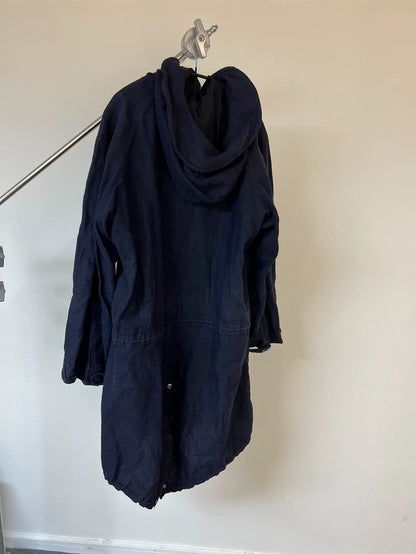 Stylish Hooded Draped Cape Coat