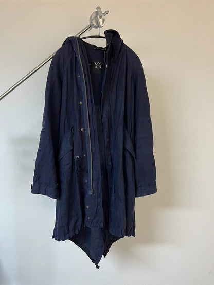 Stylish Hooded Draped Cape Coat