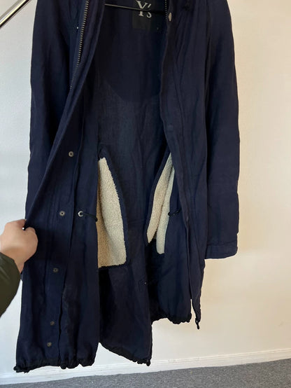 Stylish Hooded Draped Cape Coat