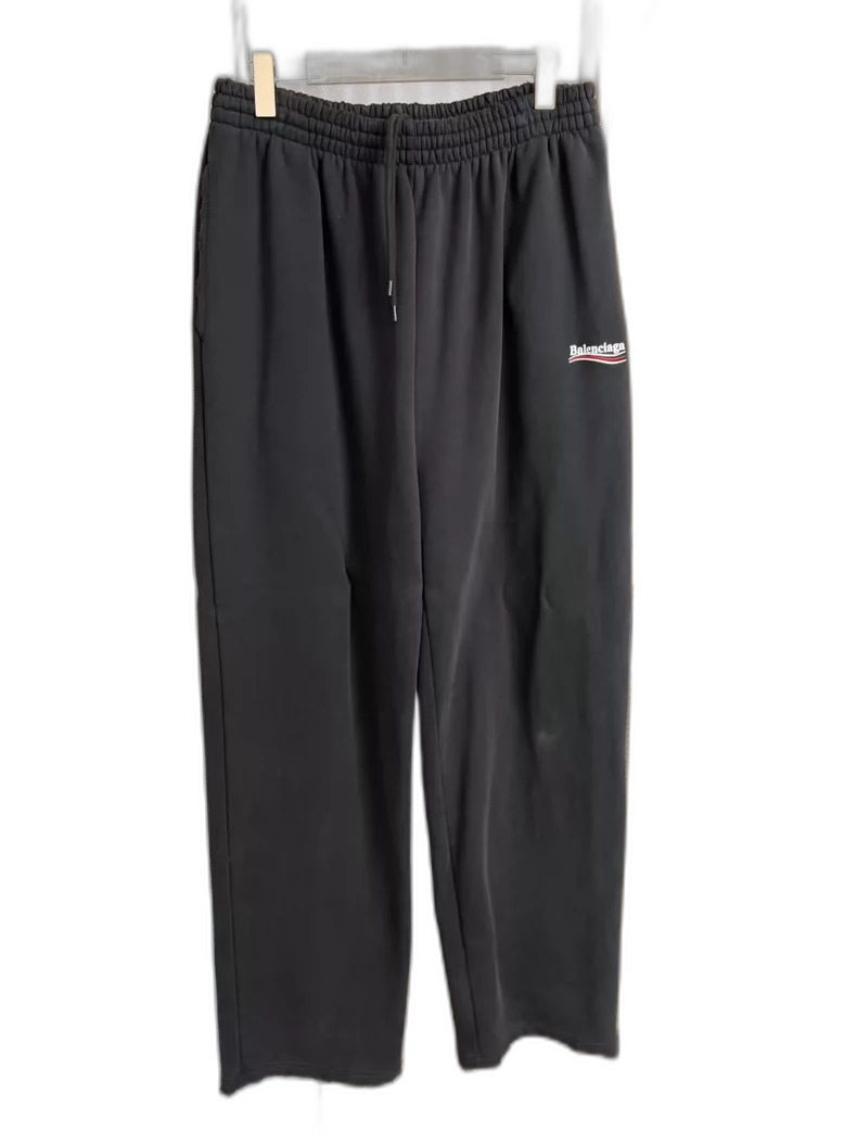 Balenciaga Black Baggy Wide-Leg Pants