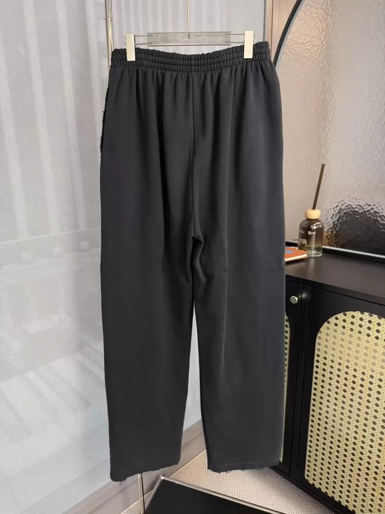 Balenciaga Black Baggy Wide-Leg Pants