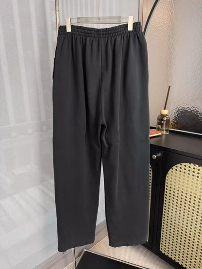 Balenciaga Black Baggy Wide-Leg Pants