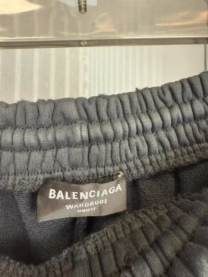 Balenciaga Black Baggy Wide-Leg Pants