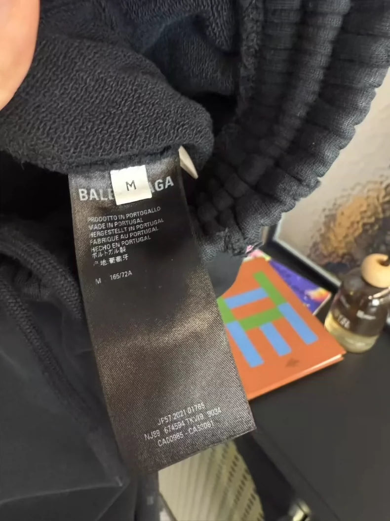 Balenciaga Black Baggy Wide-Leg Pants