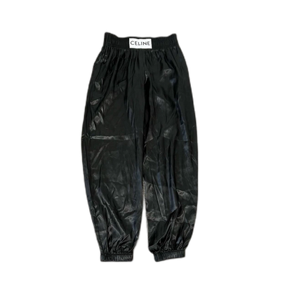 Celine Silk Large Logo Jogging Pants