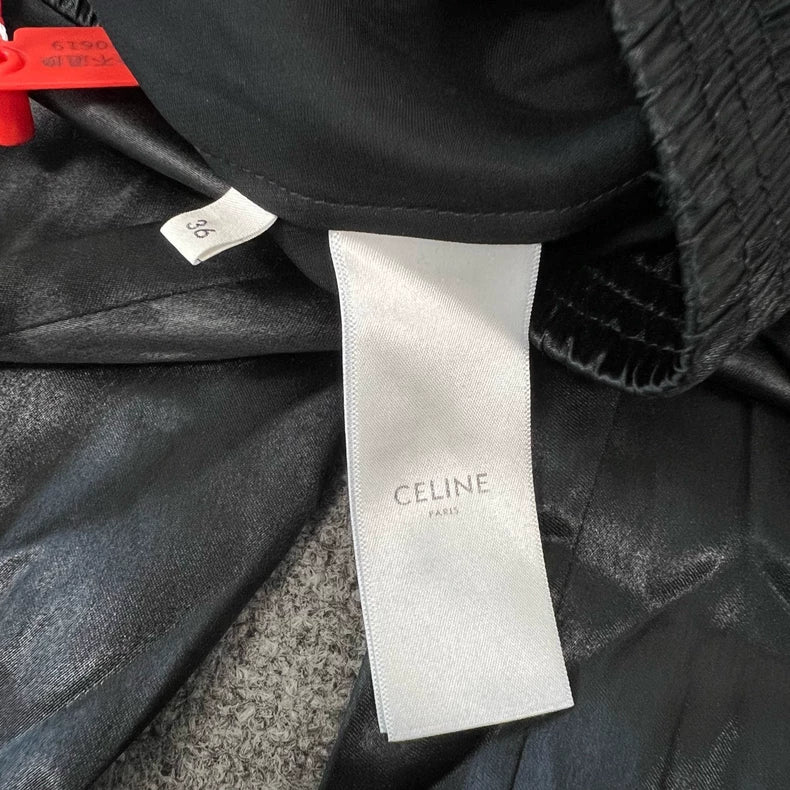 Celine Silk Large Logo Jogging Pants