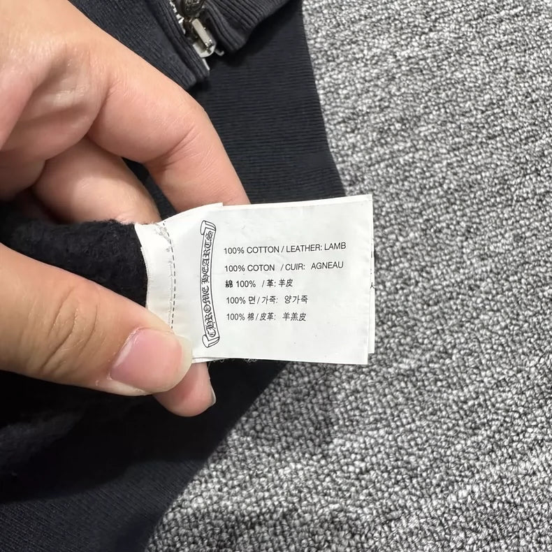 Chrome Hearts Zip-Up Hooded Sweatshirt