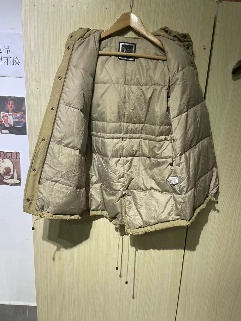 Dior Vintage Long Hooded Down Jacket
