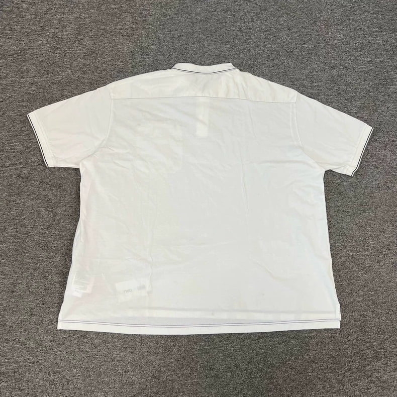 Prada Triangle Logo Short Sleeve Polo