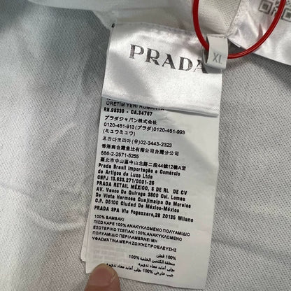 Prada Triangle Logo Short Sleeve Polo