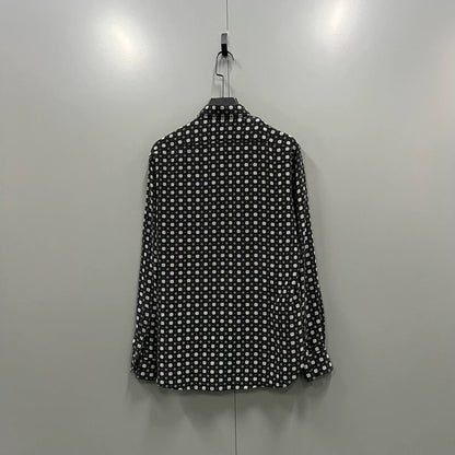 Saint Laurent Floral Print Long Sleeve Shirt