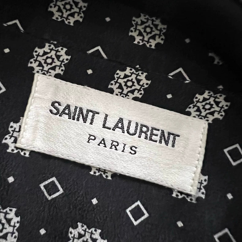 Saint Laurent Floral Print Long Sleeve Shirt