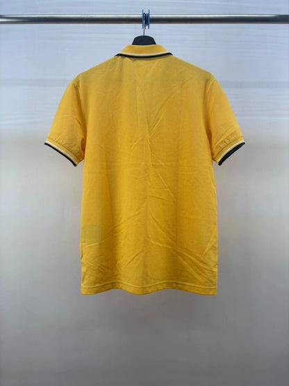 Prada Yellow Short Sleeve Logo Polo Shirt
