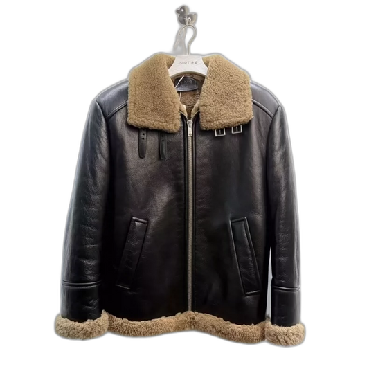 Prada Leather Shearling Jacket