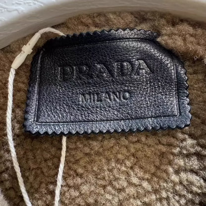 Prada Leather Shearling Jacket