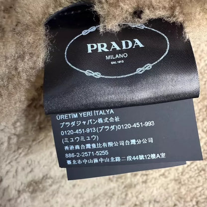 Prada Leather Shearling Jacket