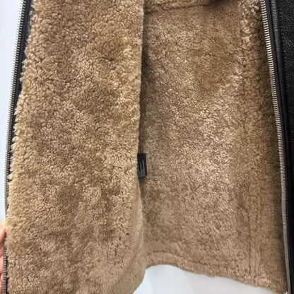 Prada Leather Shearling Jacket