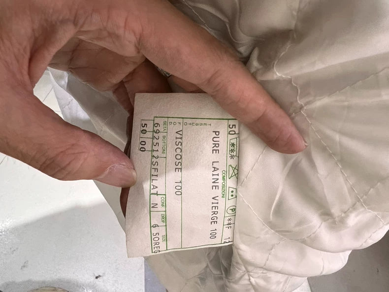 Vintage Prada Long Wool Coat with Fur Collar