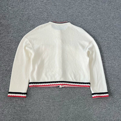 Chanel Cashmere Cardigan with Snowflake Buttons