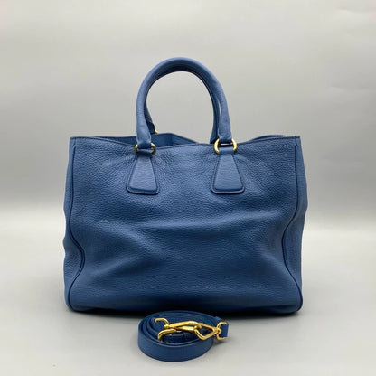 Prada Leather Tote Bag with Shoulder Strap