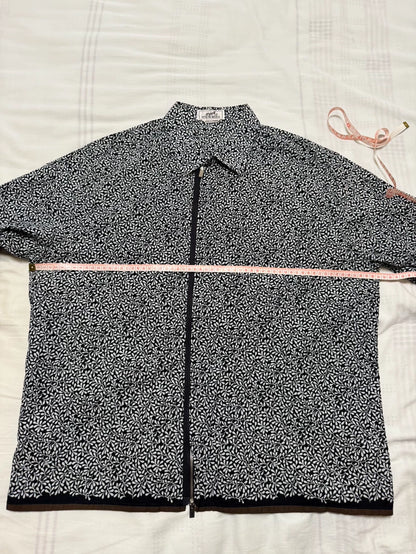Hermes Classic Pattern Short Sleeve Shirt