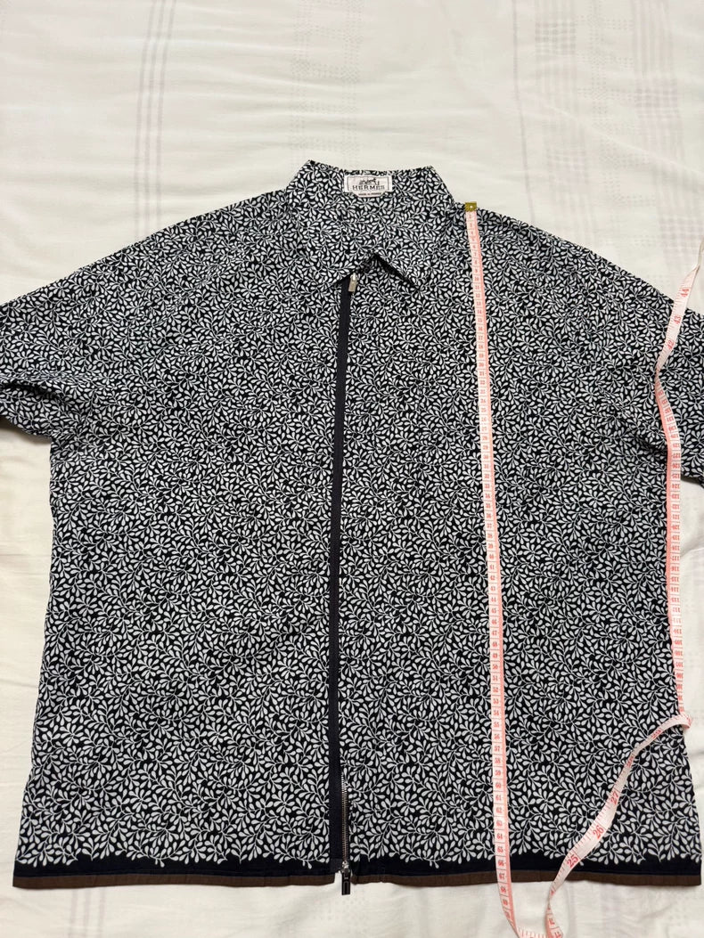Hermes Classic Pattern Short Sleeve Shirt
