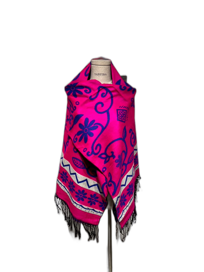 Vintage Chanel Stylish Scarf With Fringes