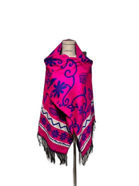 Vintage Chanel Stylish Scarf With Fringes