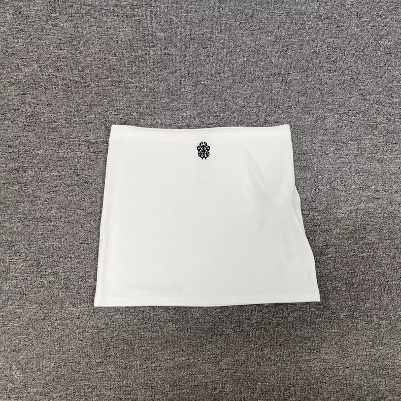 Chrome Hearts White Embroidered Mini Skirt