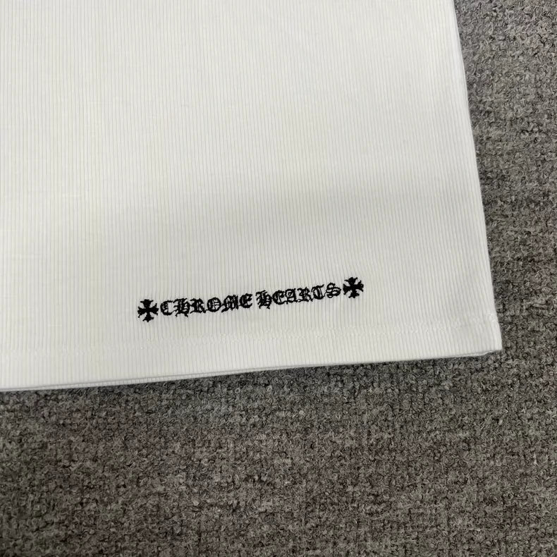 Chrome Hearts White Embroidered Mini Skirt