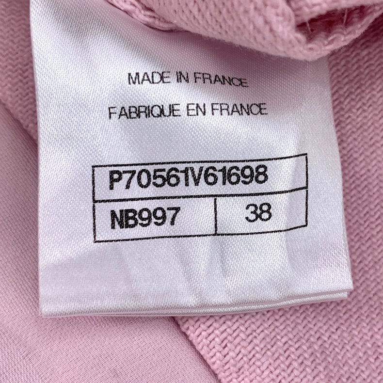 Pink Sequin Cotton Casual Shorts