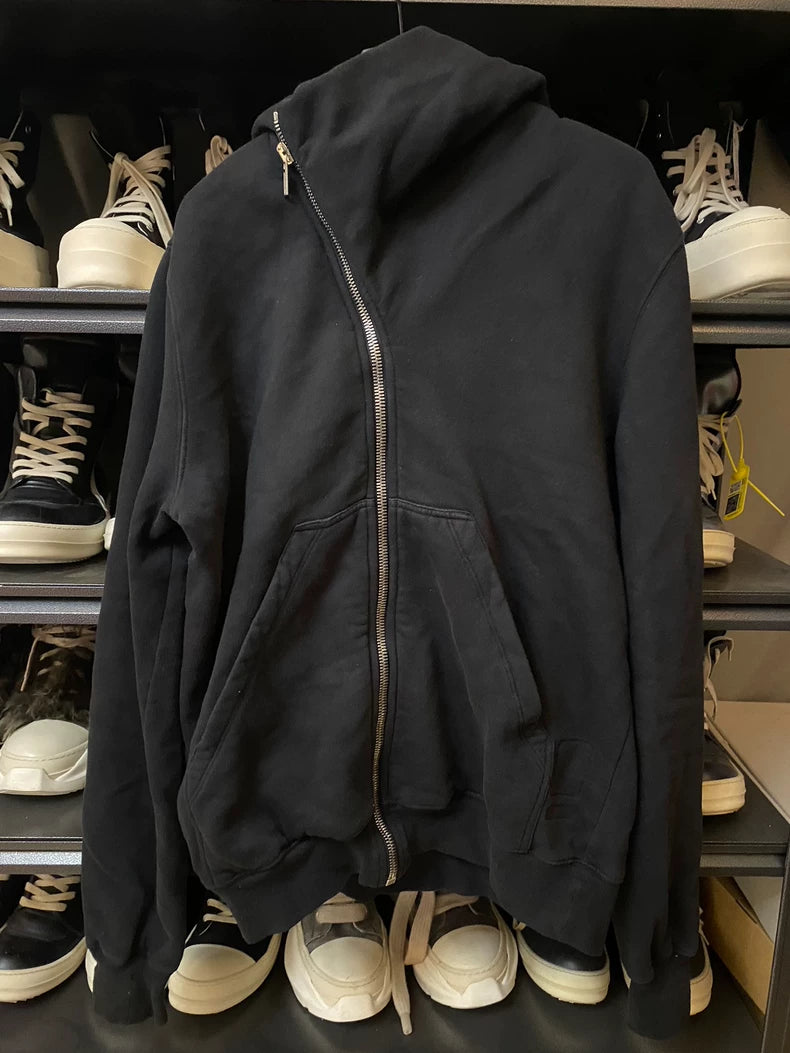 Rick Owens Oversized Zip-Up Hoodie-yf