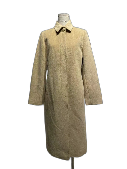 Givenchy Camel Long Wool Coat