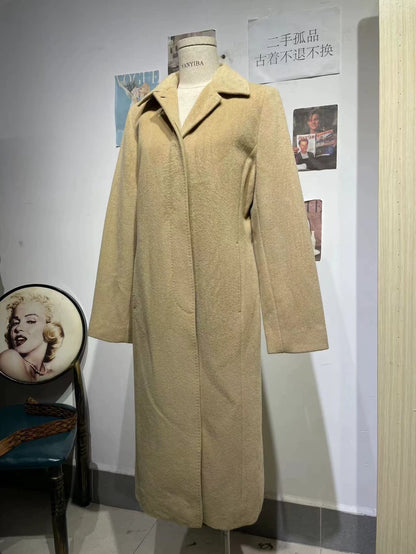 Givenchy Camel Long Wool Coat