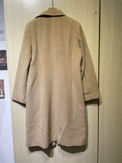 Givenchy Camel Long Wool Coat
