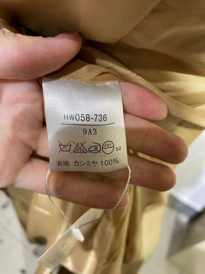 Givenchy Camel Long Wool Coat