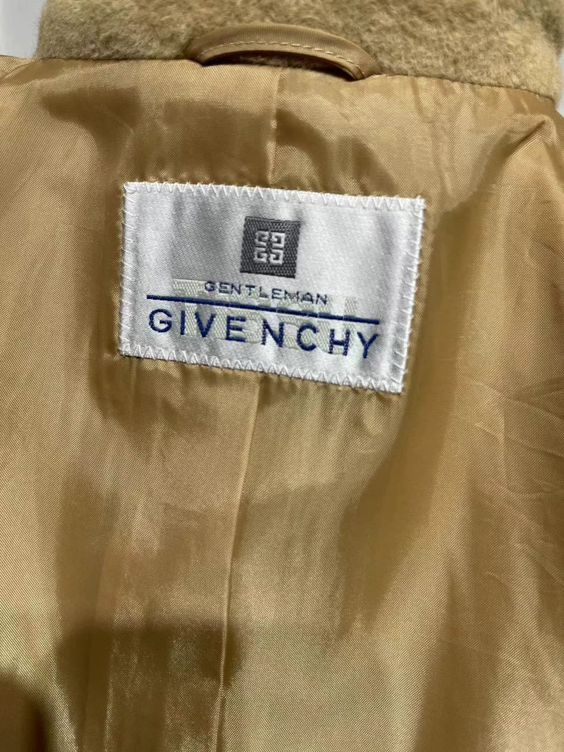 Givenchy Camel Long Wool Coat