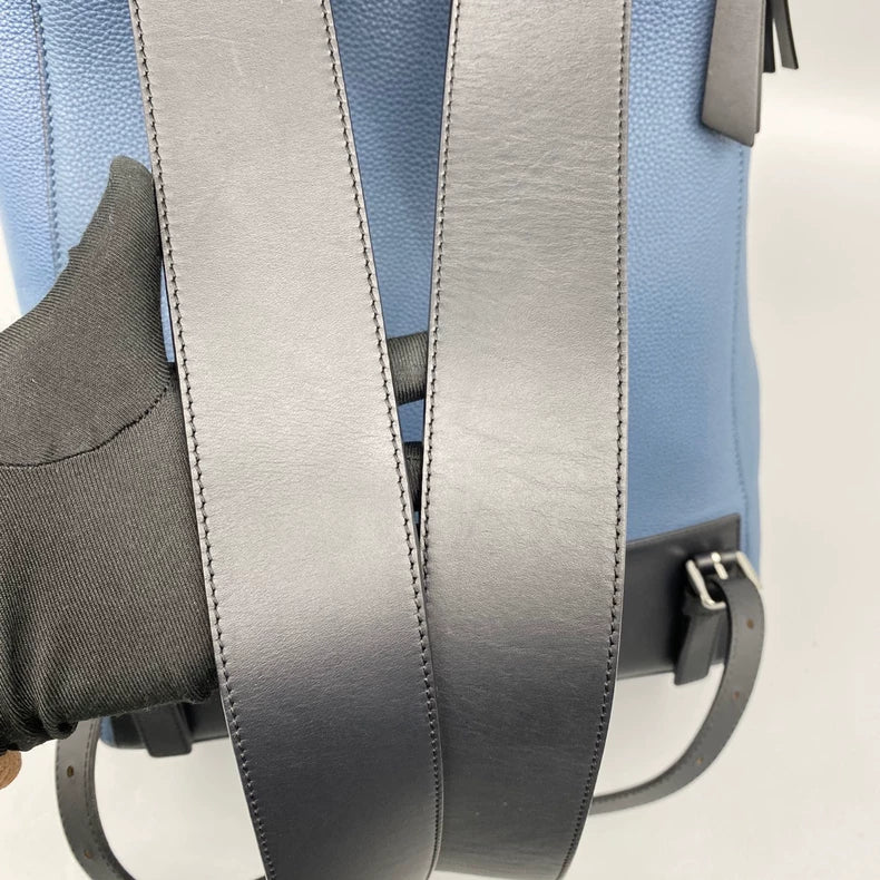 Loewe Blue Leather Backpack