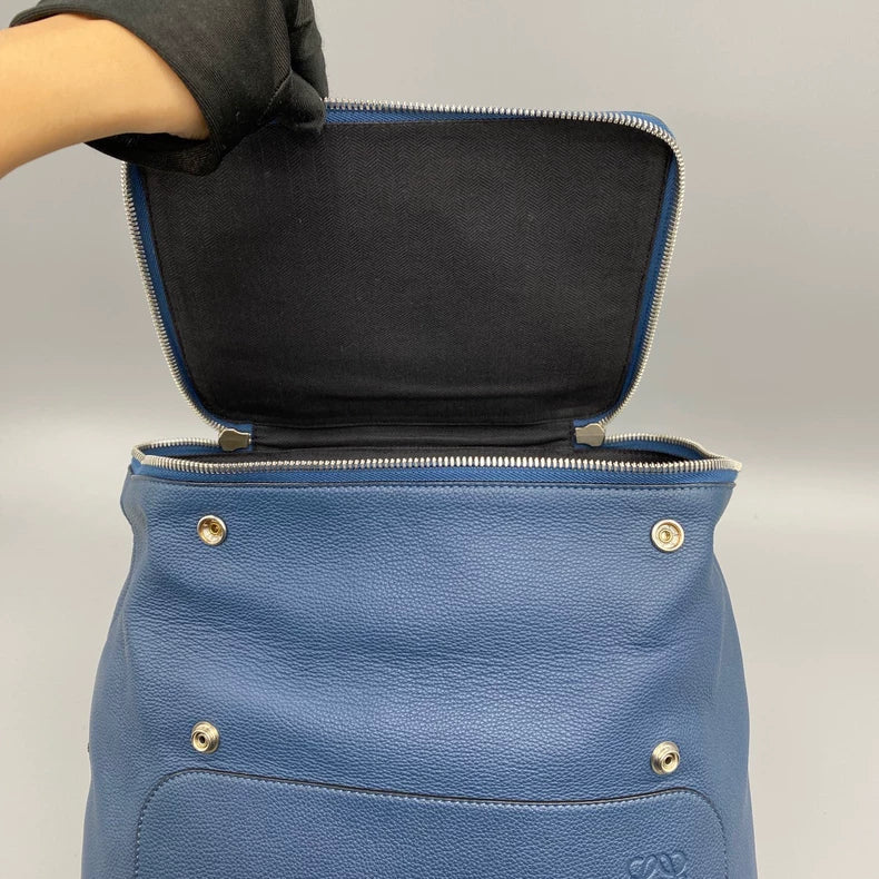 Loewe Blue Leather Backpack