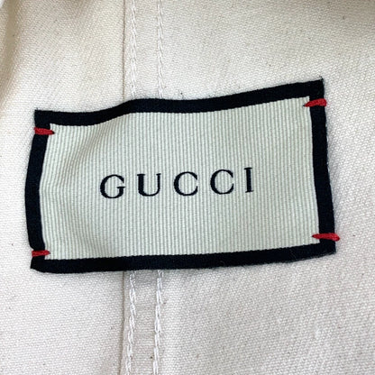 Gucci White Cotton Long Sleeve Denim Jacket