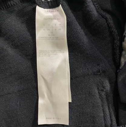 Rick Owens Black Cotton Casual Pants S-size 0089