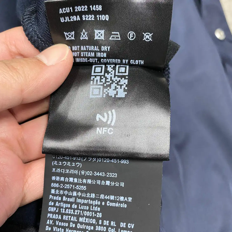 Prada Men's Spring Autumn Navy Cardigan