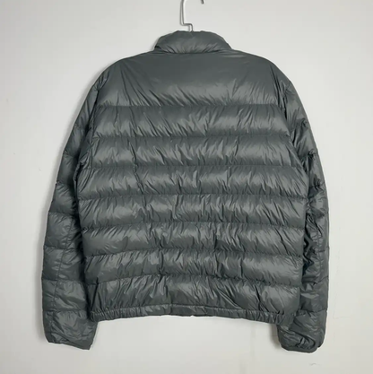 Prada Men's Gray Puffer Jacket for Spring/Fall