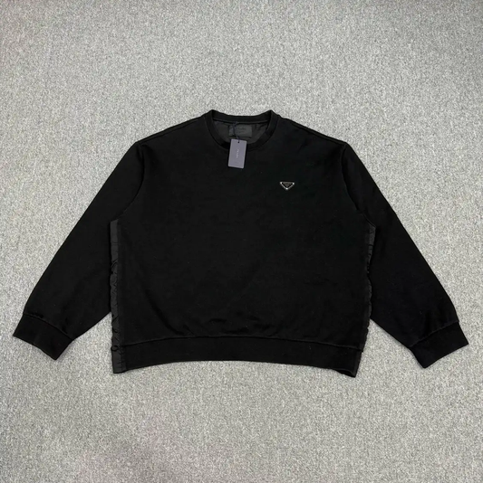 Prada Black Cotton Men's Sweatshirt XL