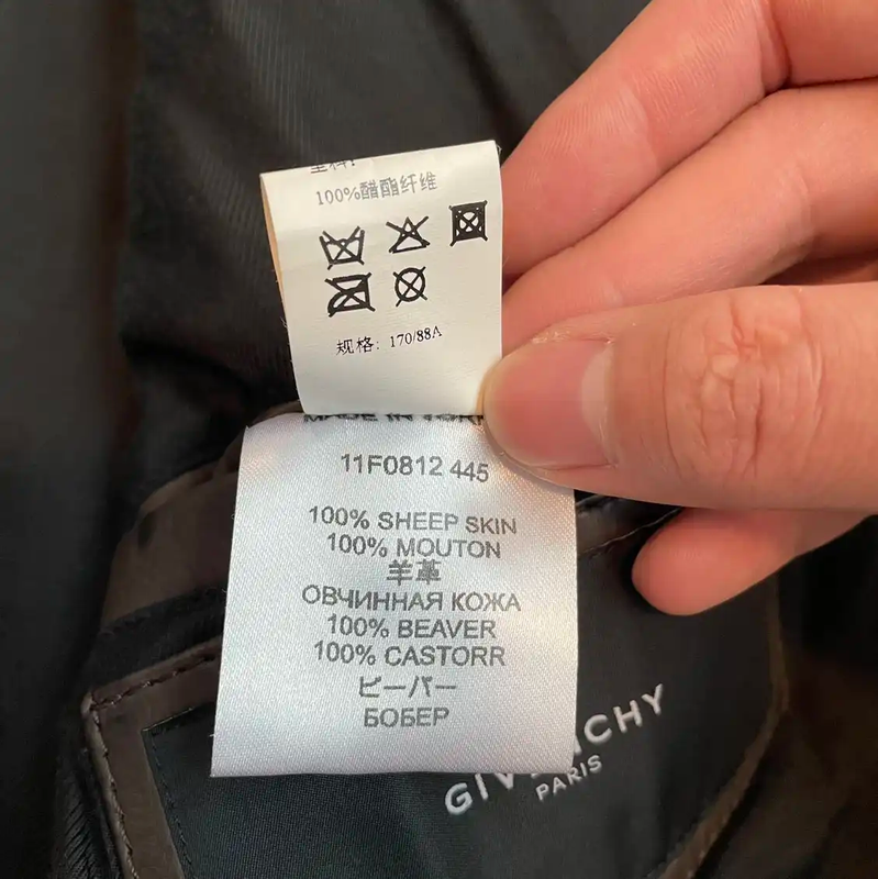 Givenchy Men's Brown Leather Bomber Jacket 0089