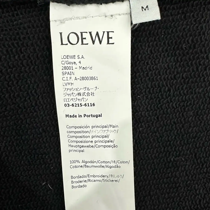 Loewe Black Cotton Sweatshirt for Men 0089